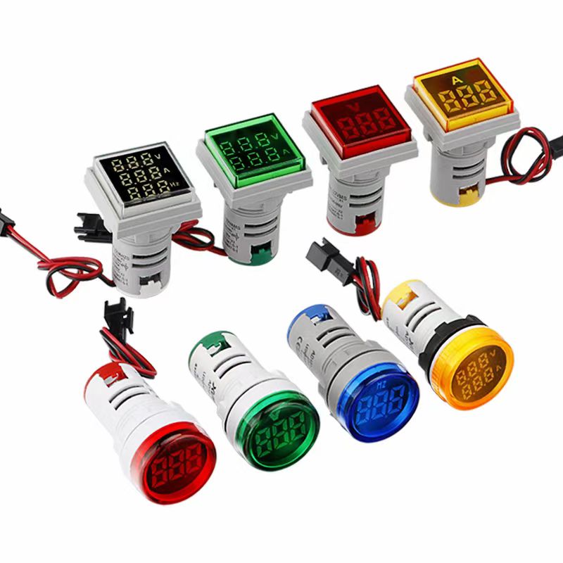 22 մմ մինի վոլտմետր / Ammeter / Hertz Meter LED թվային ցուցիչ լույս