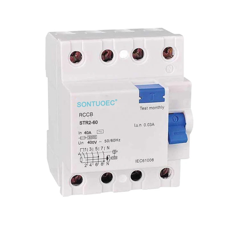 4P 63A / 30MA RCD AC տիպ