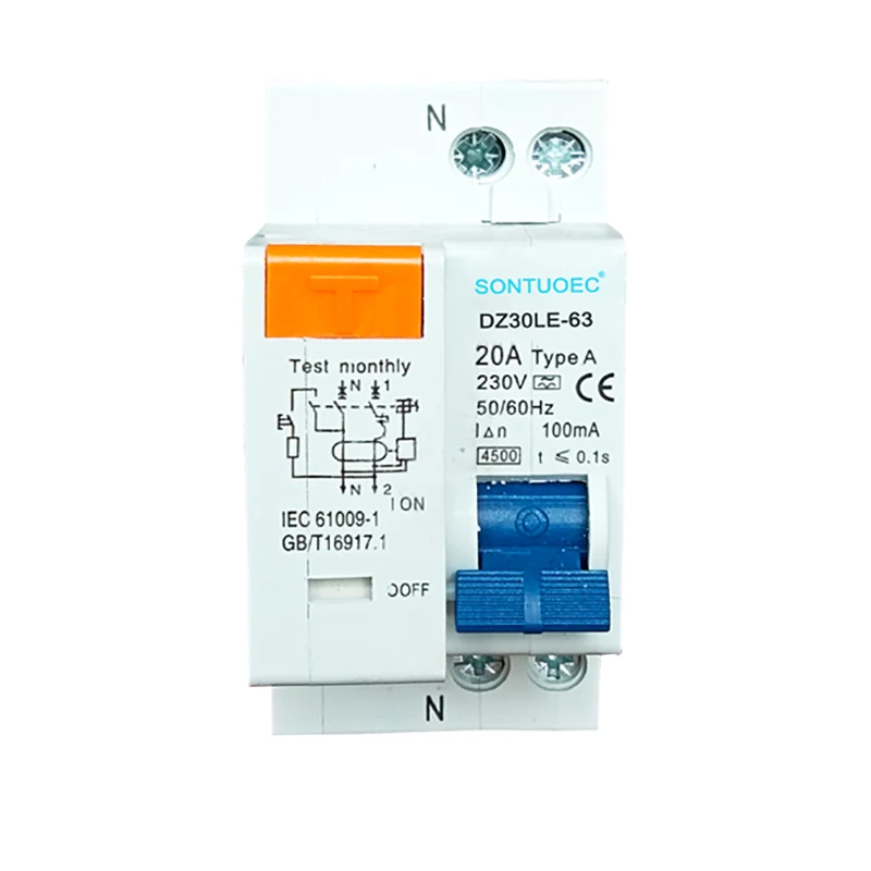 1p + n էլեկտրոնային տիպ RCBO