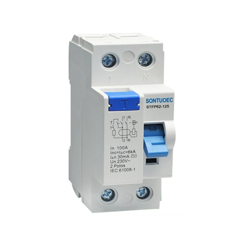 Էլեկտրոնային մագնիսական մի տեսակ RCCB 125A / 30 մա