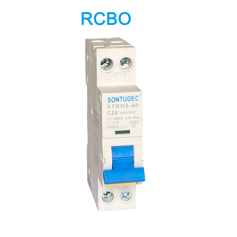 Stro6-40 միացման անջատիչ Din Rail Type Տեղադրում RCBO