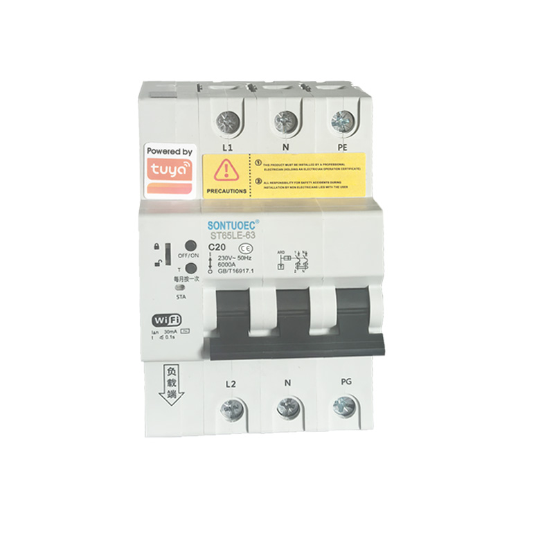 WiFi ST65LE-63wf2 սերիայի բազմաֆունկցիոնալ IoT Խելացի RCBO Խելացի անջատիչ